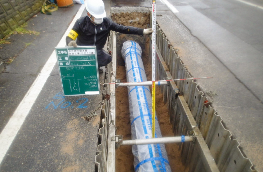 水道管の取りかえ工事
