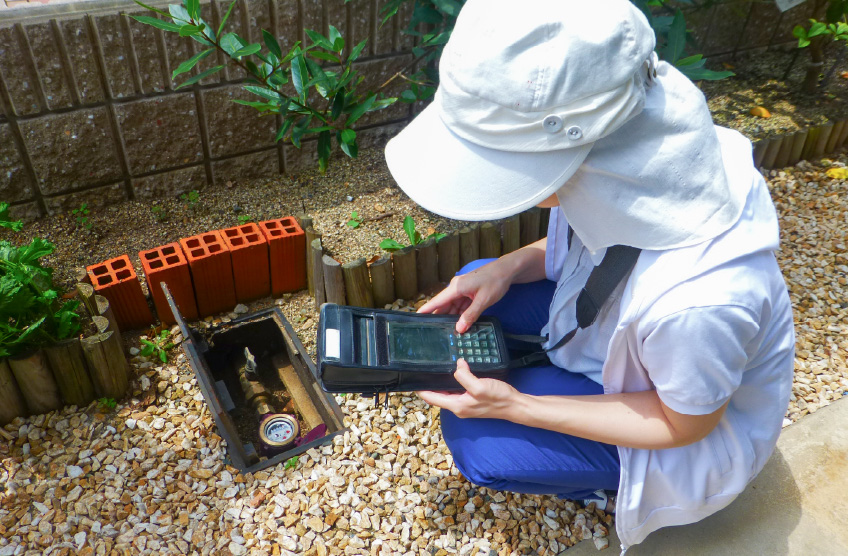 水道メーターの検針